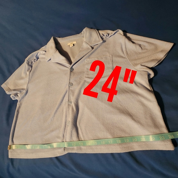 BAR III Soft Terry Cloth Camp Shirt - Picture 5 of 9